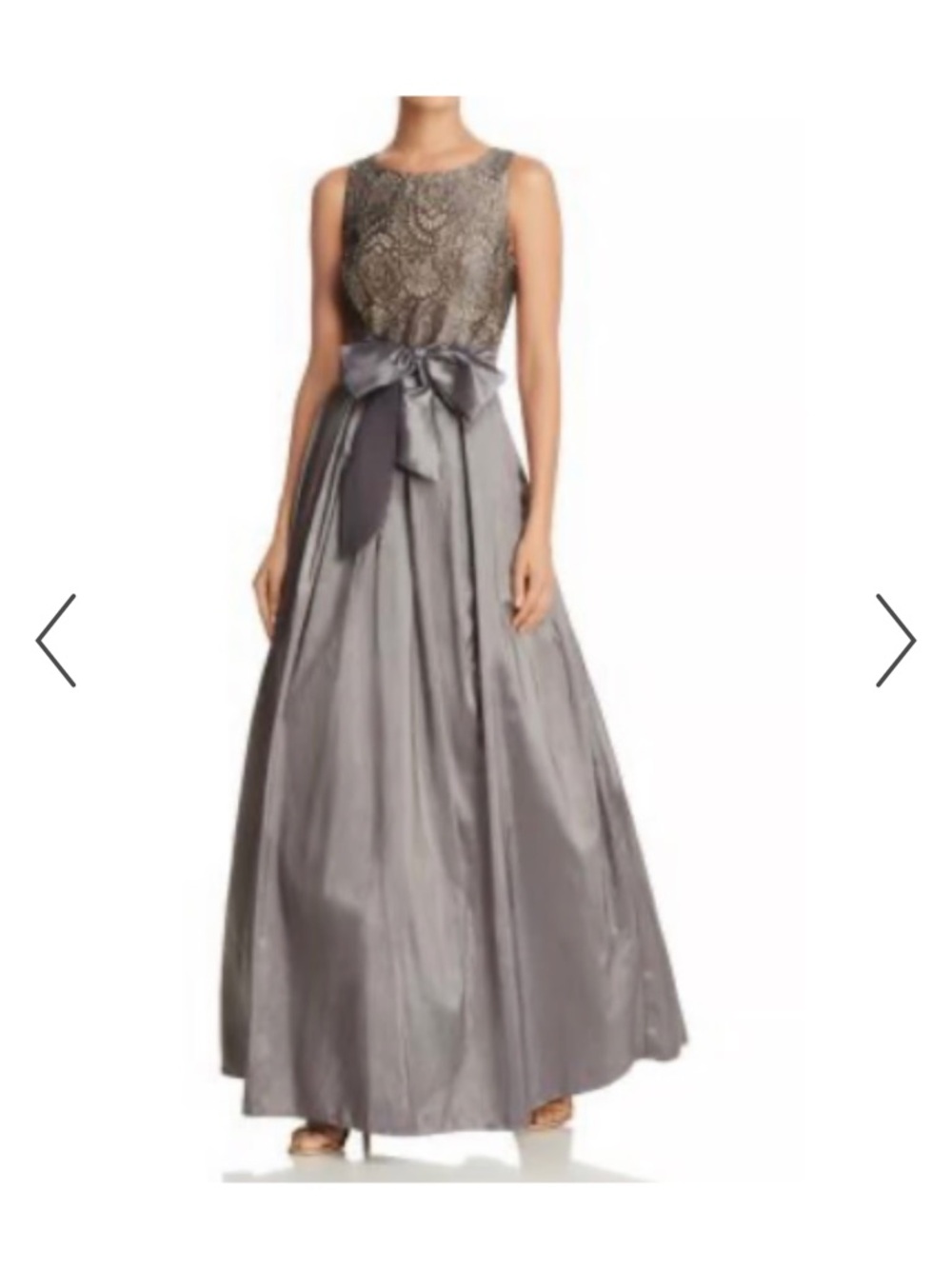 Eliza J silver Lace Dress
